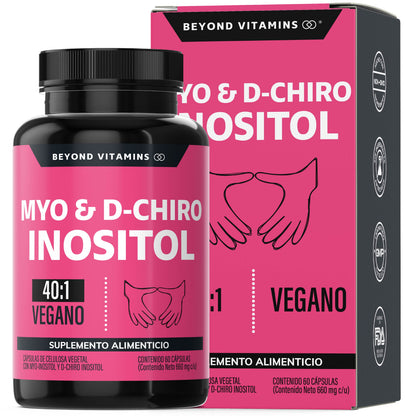 Beyond Vitamins Myo and D-Chiro Inositol 40:1 - 60 Capsules